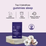 S+SWLAB 1 SLEEP GUMMIES 105G 42 GUMMIES GOUT MYRTILLE