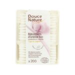 Douce nature 200 batonnets d’oreille coton bio