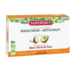 Superdiet Radis Noir – Artichaut Bio – 20 Ampoules de 15ml