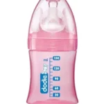 Dodie Biberon Initiation+ 150 ml Rose Décoré Tétine Débit 1