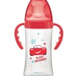 Dodie – Biberon Disney Baby Cars Initiation+ avec anses (6M +) – 270 ml
