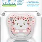 Dr. Brown 2 Sucettes Orthodontiques Stage1/  0-6M -2 têtes d’animaux fille Rose
