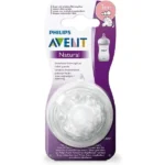 Avent 2 Tétines Natural 3M+ SCF045/27 Débit Ajustable