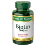 Nature Bounty Biotin 5000 mcg Capsules