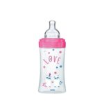 DODIE BIBERON SENSATION+ 270 ML FUSHIA LOVE  0-6 M