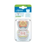 Dr. Brown 2 Sucettes Orthodontiques Stage1/  0-6M -2 têtes d’animaux Garçon