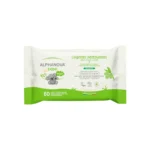 Alphanova Lingettes bébé nettoyantes sans parfum – Olive 60