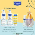 Mustela Pack Bébé Lait de Toilette 500ml + Gel Lavant Doux 500ml + Lait Solaire SPF50+ 100ml