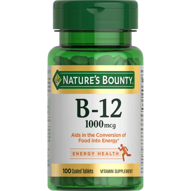 NATURES-BOUNTY-1000-MCG-jpg-800x800-1.webp Nature Bounty 1000MCG / B-12 – 100 Tablets – Image 1