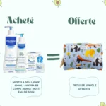 Coffret Mustela Bébé – Soins essentiels : Gel Lavant 500ml, Lait Hydra 300ml& Eau de Soin Musti