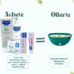Mustela Bébé – 2 en 1 Gel Nettoyant 200ml, Lait Toilette 500ml, Crème Change 50ml& Eau Musti