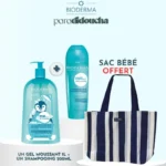 Bioderma ABCDERM Gel Moussant 1L + Bioderma ABCDERM Shampooing 200ml + SAC bébé offert!