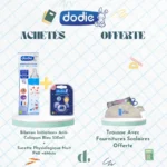 Dodie Biberon Initiation+ Anti-Coliques 330ml Bleu + Sucette Nuit P40 (6M+) – Trousse Fournitures Offerte