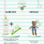 Alphanova Bébé Bio Liniment 400 ml + Lingettes Nettoyantes 60 unités – Doudou Offert