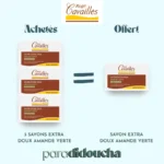 PACK ROGE CAVAILLES SAVON PARFUME AMANDE VERTE 250g