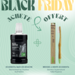 ECODENTA Bain de Bouche Extraordinaire Blanchissant au Charbon Noir – 500 ml + Cadeau