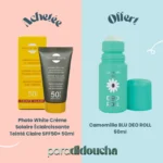 Photo White Crème Solaire Éclaircissante Teinté Claire SPF50+ 50ml + Camomilla BLU DEO ROLL 50ml Offert