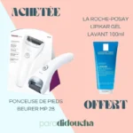 Beurer MP 28 Ponceuse de pieds + RP LIPIKIR GEL LAVANT 100ml Offert