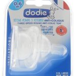 DODIE TETINE RONDE 3 VITESSES ANTI-COLIQUE SILICONE 0-6 MOIS D1