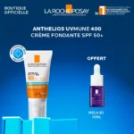La Roche-Posay ANTHELIOS UVMUNE 400 Crème Fondante Solaire SPF50+ | Peau sensible normales à sèches | 50ml+ Mela B3 10ml Offert