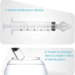 L2N Lot de 2 Seringues Bébé pour Lavage Nasal