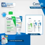 Cerave Offre Crème Lavante Hydratante 473ml +Crème Hydratante Visage spf 50-52ml + 3 Miniatures Offertes