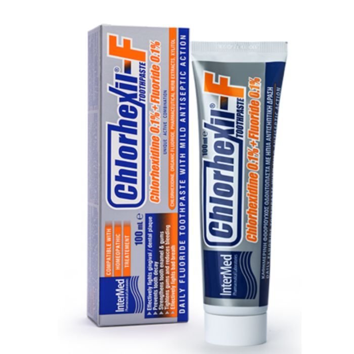 chlorhexil-f-dentifrice-quotidien-au-fluorure-100-ml.jpg INTERMED CHLORHEXIL F DENTIFRICE QUOTIDIEN AU FLUORURE 100 ML – Image 1
