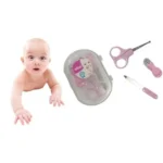 Xibei Pack Soin Bébé – Kit 3-en-1 Coupe-Ongles, Ciseaux & Lime Sécurisés Parfait