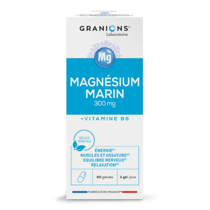 magnesium_marin_gelule-ratio1-face-800x800-1.webp Granions Magnesium Marin – 300 mg 60 gel – Image 1