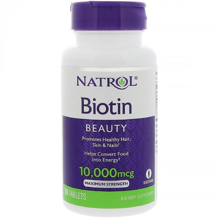 natrol-natrol-biotin-10000-mcg-produits-americains.jpg Natrol Biotin 10000 mcg 100 Comprimés – Image 1