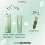 Caudalie Vinopure Lotion Purifiante 400ml Efficace+Fluide Matifiant Hydratant Efficace 60ml=( Sérum Salicylique Anti-imperfections 10ml offert)