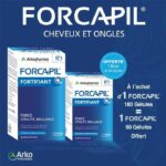 FORCAPIL PACK CHEVEUX ET ONGLES 180 GÉLULES + FORCAPIL 60 GÉLULES OFFERT