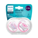 Avent Sucette Air Happy 0-6 mois Fille MAM/BFL SCF080/02