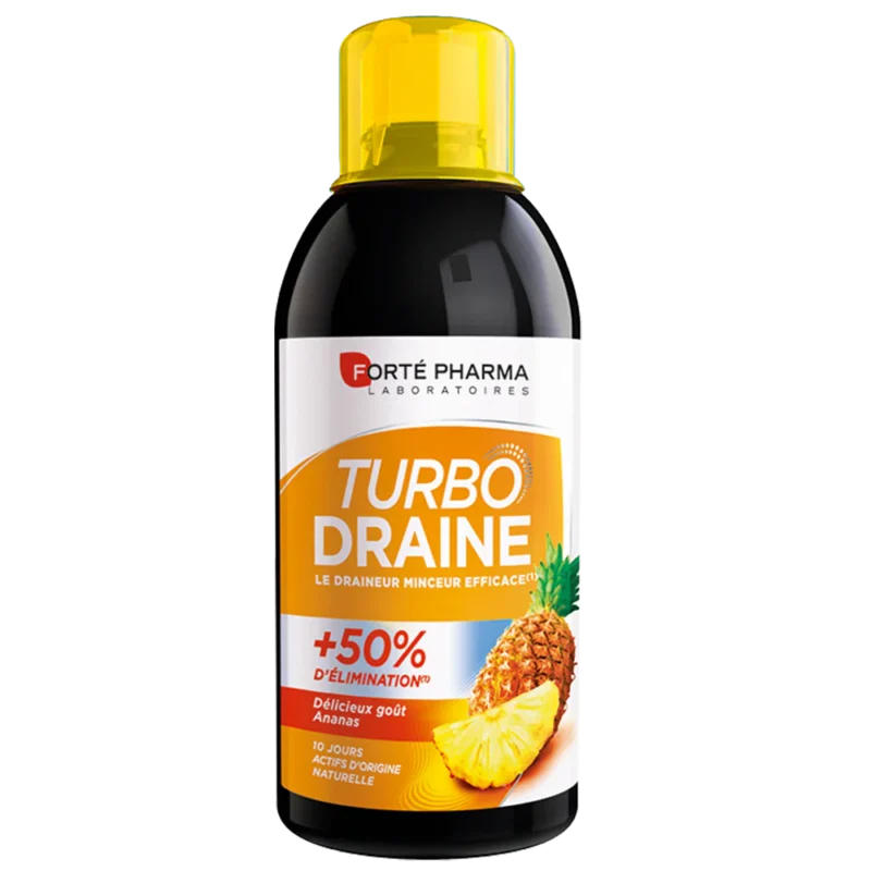 turbodraine-ananas-draineur-minceur-fortepharma-800x800-1.webp Forté Pharma Turbodraine Ananas 500ml – Image 1