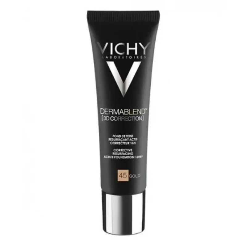 vichy-dermablend-3d-correction-45-800x800-1.webp Vichy DERMABLEND Fond de Teint Correction 3D SPF 25 GOLD 45 – Image 1
