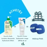 CeraVe huile hydratante 236 ml + Crème hydratante visage SPF30 52 ml+ OFFERT