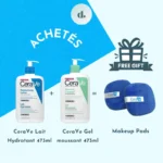 CeraVe Lait Hydratant 473ml+ CeraVe Gel moussant 473ml+ Offert