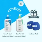 CeraVe Lait Hydratant 236ml + CeraVe Gel moussant 236ml + Offert
